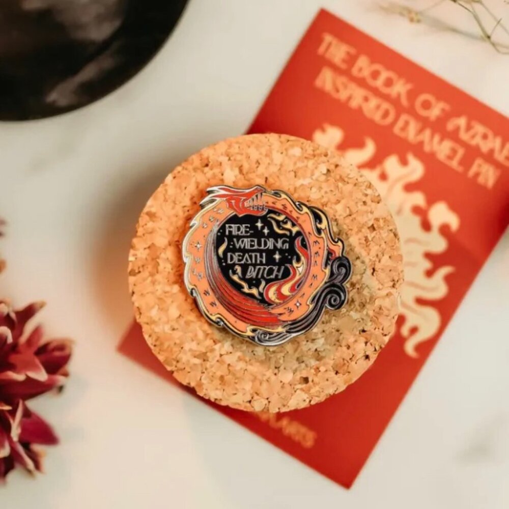 The Bookish Box The Book of Azrael Inspired Enamel Pin